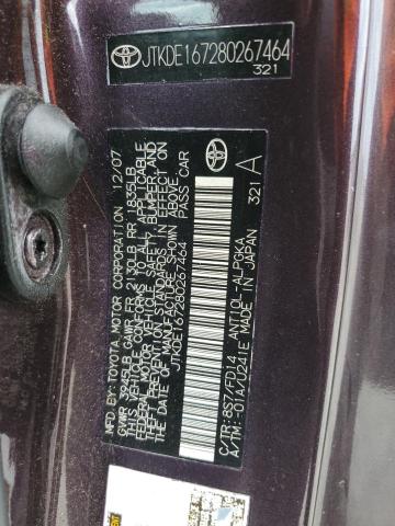 Photo 10 from auction – 2008 TOYOTA SCION TC with VIN JTKDE167280267464
