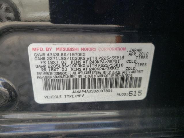 Photo 10 from auction – 2012 MITSUBISHI OUTLANDER with VIN JA4AP4AU3CZ007804
