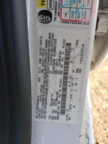 Photo 10 from auction – 2012 FORD FIESTA SEL with VIN 3FADP4CJ8CM173393