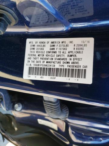 Photo 10 from auction – 2017 ACURA TLX TECH with VIN 19UUB1F50HA004108