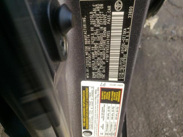 Photo 10 from auction – 2014 TOYOTA CAMRY L with VIN 4T1BF1FK5EU431855