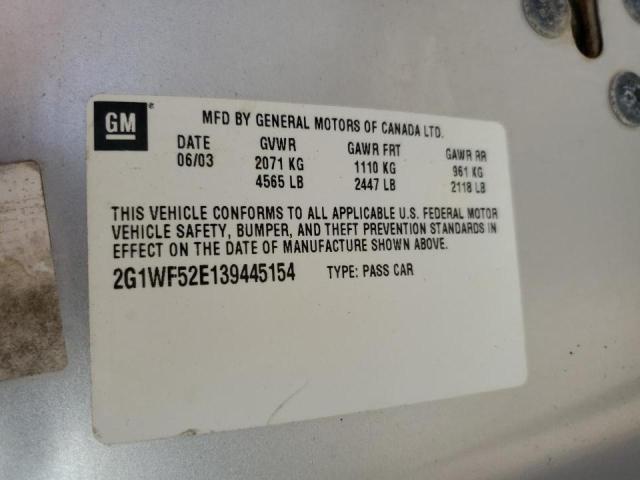 صورة رقم 10 من المزاد - 2003 CHEVROLET IMPALA مع VIN 2G1WF52E139445154