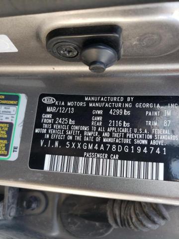Photo 10 from auction – 2013 KIA OPTIMA LX with VIN 5XXGM4A78DG194741