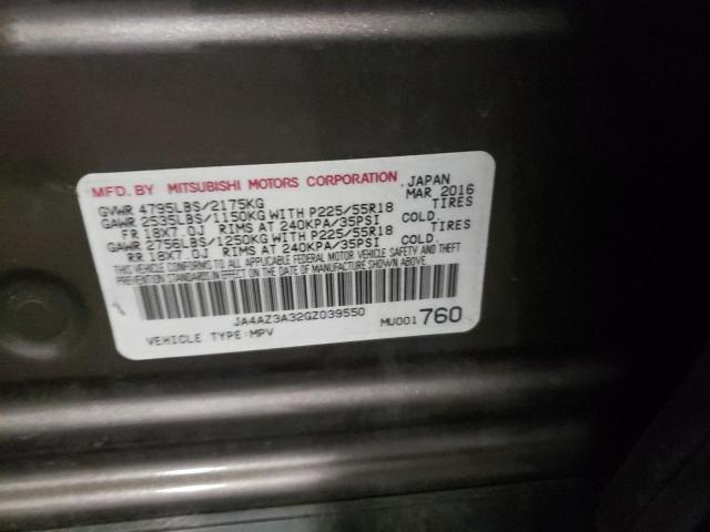 Photo 10 from auction – 2016 MITSUBISHI OUTLANDER with VIN JA4AZ3A32GZ039550