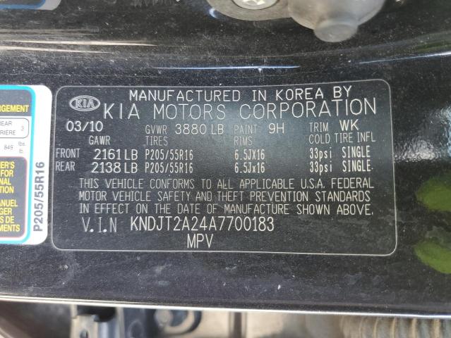 Photo 10 from auction – 2010 KIA SOUL + with VIN KNDJT2A24A7700183