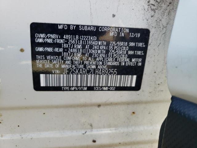 Zdjęcie 10 z aukcji – 2020 SUBARU FORESTER S z VIN JF2SKARC2LH489255