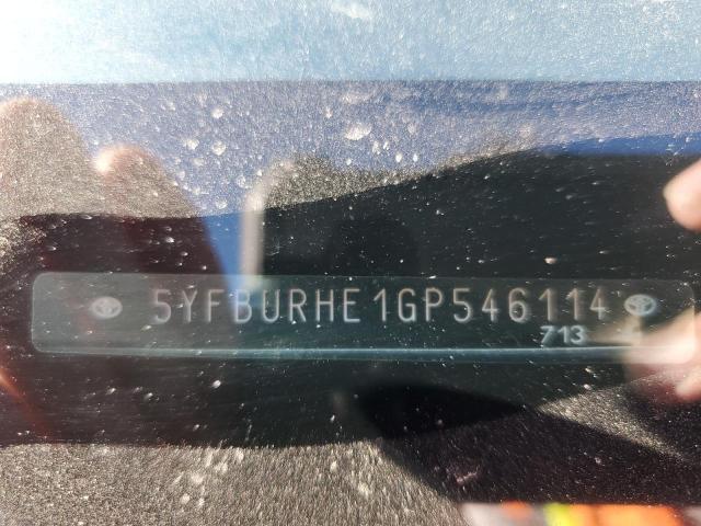 Photo 10 from auction – 2016 TOYOTA COROLLA L with VIN 5YFBURHE1GP546114