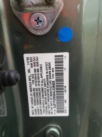 Photo 10 from auction – 2004 HONDA ELEMENT EX with VIN 5J6YH28584L038808