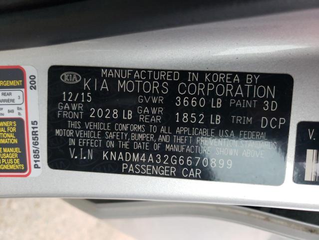 Photo 10 from auction – 2016 KIA RIO LX with VIN KNADM4A32G6670899