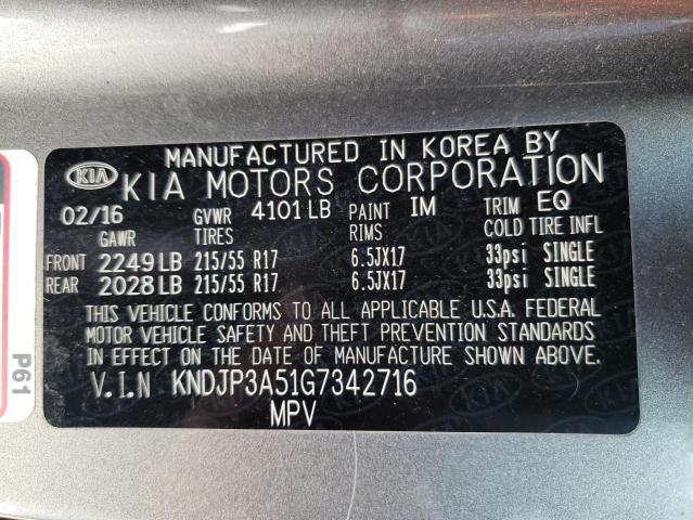 Photo 10 from auction – 2016 KIA SOUL + with VIN KNDJP3A51G7342716