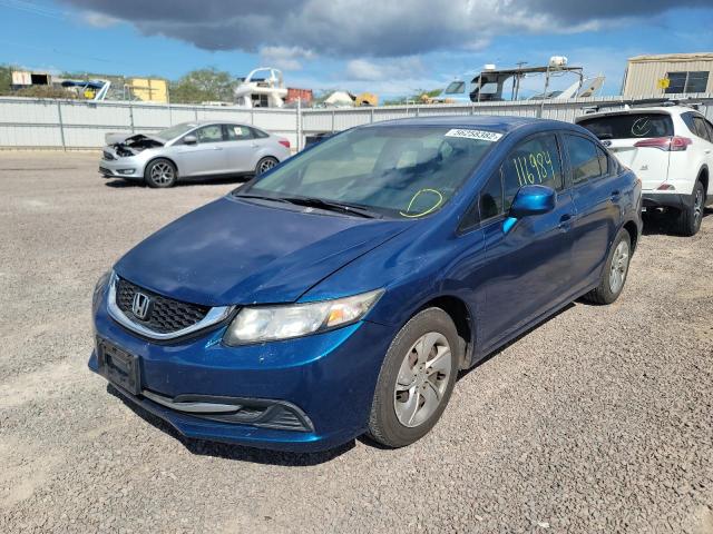 Photo 2 from auction – 2013 HONDA CIVIC LX with VIN 2HGFB2F52DH587145