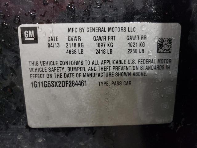 Photo 10 from auction – 2013 CHEVROLET MALIBU 3LT with VIN 1G11G5SX2DF284461