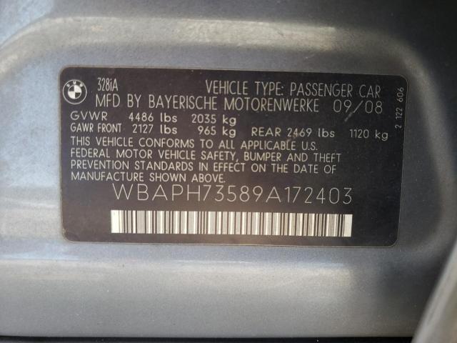Photo 10 from auction – 2009 BMW 328 I with VIN WBAPH73589A172403