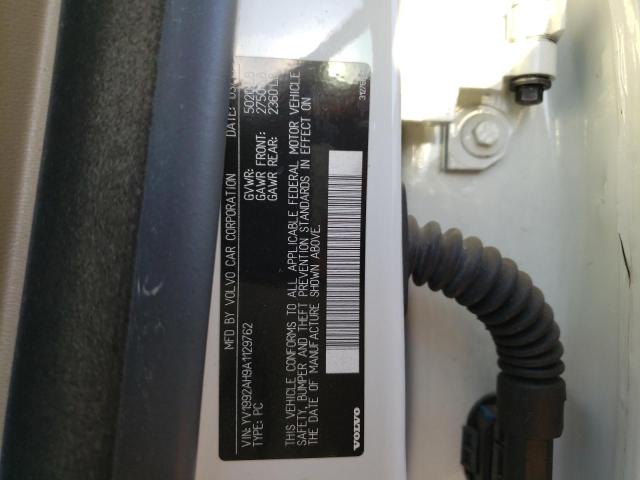 Photo 10 from auction – 2010 VOLVO S80 T6 with VIN YV1992AH9A1129762