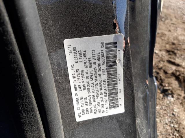 Photo 10 from auction – 2014 HONDA ACCORD EXL with VIN 1HGCT2A89EA002370