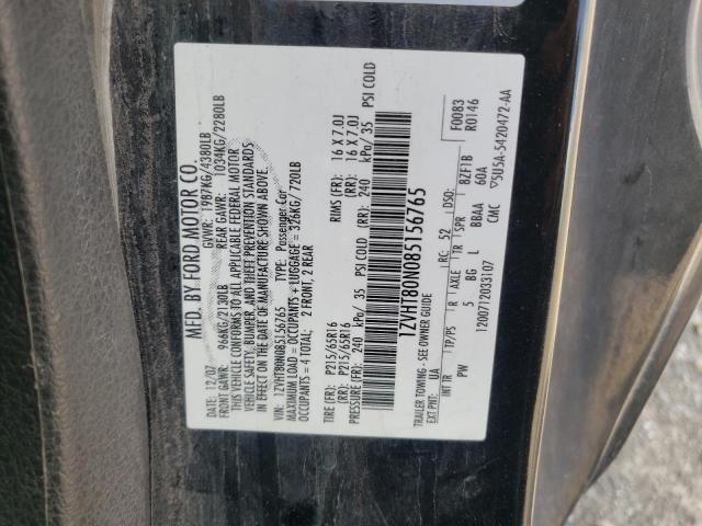 Photo 10 from auction – 2008 FORD MUSTANG with VIN 1ZVHT80N085156765