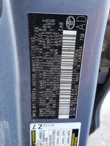 Photo 10 from auction – 2006 TOYOTA MATRIX with VIN 2T1KR32E66C622092