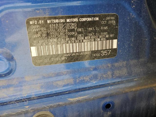 Photo 10 from auction – 2020 MITSUBISHI OUTLANDER with VIN JA4AP3AUXLU010481