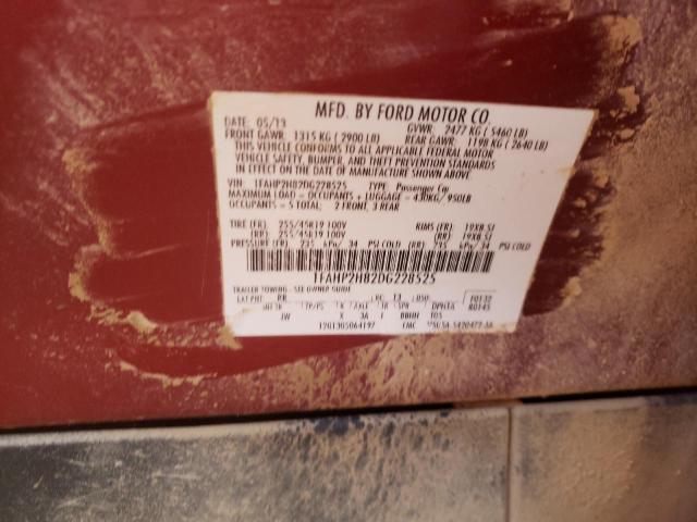 Photo 10 from auction – 2013 FORD TAURUS SEL with VIN 1FAHP2H82DG228525