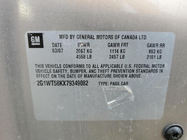 Photo 10 from auction – 2007 CHEVROLET IMPALA LT with VIN 2G1WT58KX79349082