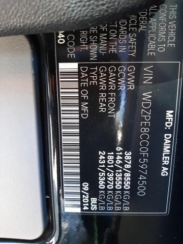 Photo 10 from auction – 2015 MERCEDES-BENZ SPRINTER 2 with VIN WDZPE8CC0F5974500