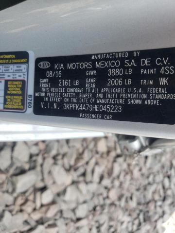 Photo 10 from auction – 2017 KIA FORTE LX with VIN 3KPFK4A79HE045223