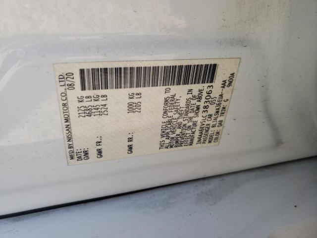 Photo 10 from auction – 2020 NISSAN MAXIMA SR with VIN 1N4AA6EV5LC383063