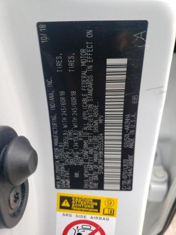 Photo 10 from auction – 2019 TOYOTA HIGHLANDER with VIN 5TDKZRFH9KS555304