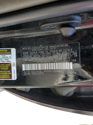 Photo 10 from auction – 2008 TOYOTA CAMRY CE with VIN 4T1BE46K28U219651