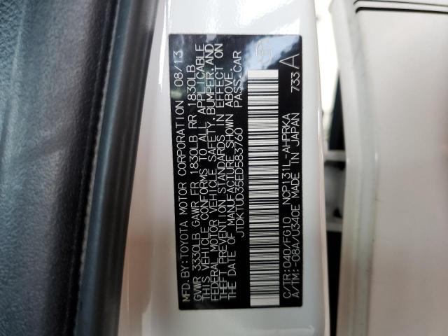 Photo 10 from auction – 2014 TOYOTA YARIS with VIN JTDKTUD35ED583760