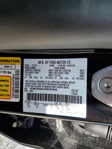 Photo 10 from auction – 2022 FORD BRONCO SPO with VIN 3FMCR9A61NRD03964