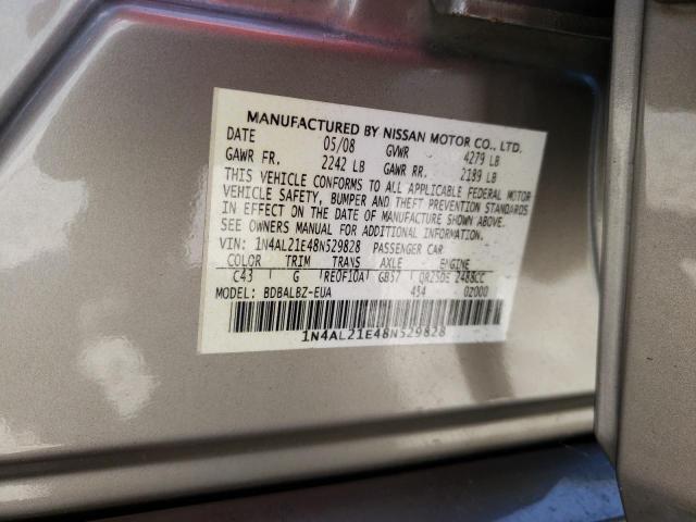 Photo 10 from auction – 2008 NISSAN ALTIMA with VIN 1N4AL21E48N529828