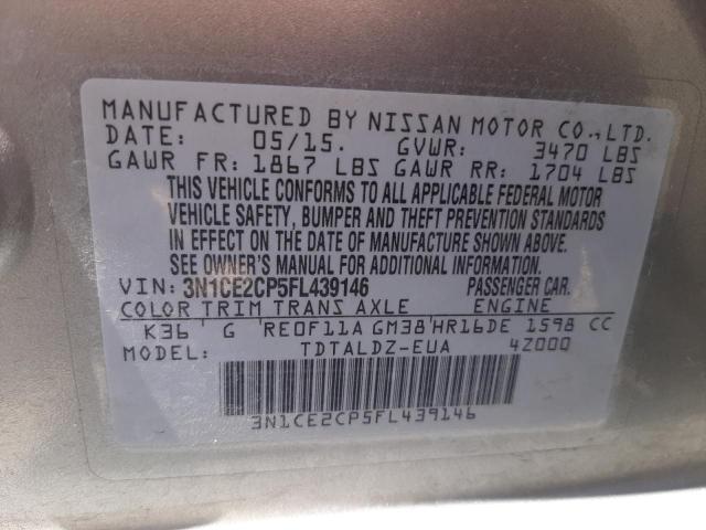 Photo 10 from auction – 2015 NISSAN VERSA NOTE with VIN 3N1CE2CP5FL439146