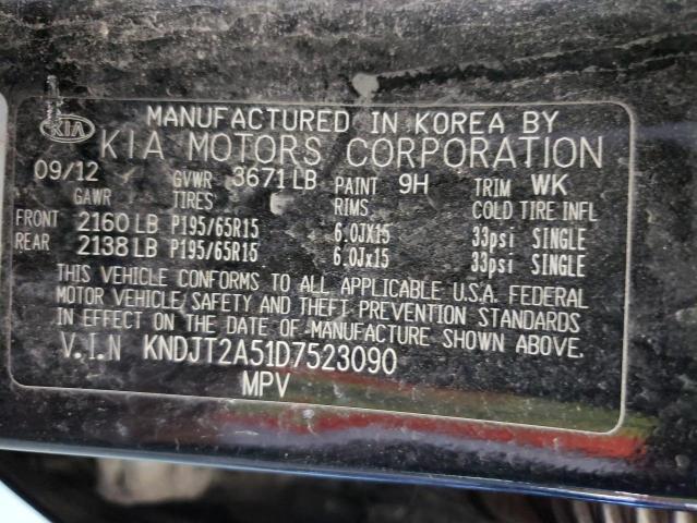 Photo 10 from auction – 2013 KIA SOUL with VIN KNDJT2A51D7523090