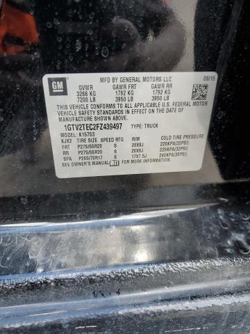 Photo 10 from auction – 2015 GMC SIERRA K15 with VIN 1GTV2TEC2FZ439497