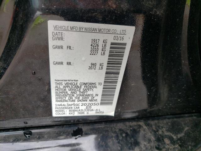 Photo 10 from auction – 2016 NISSAN ALTIMA 2.5 with VIN 1N4AL3AP5GC202050
