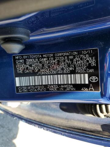 Zdjęcie 10 z aukcji – 2011 TOYOTA PRIUS z VIN JTDKN3DU0B1441830