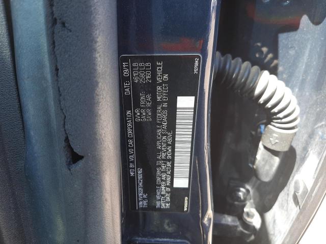 Photo 10 from auction – 2012 VOLVO S60 T5 with VIN YV1622FS4C2100162