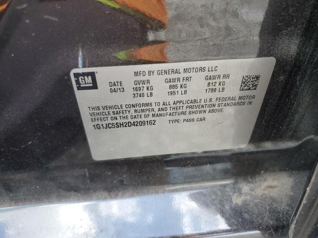 Photo 10 from auction – 2013 CHEVROLET SONIC LT with VIN 1G1JC5SH2D4209162