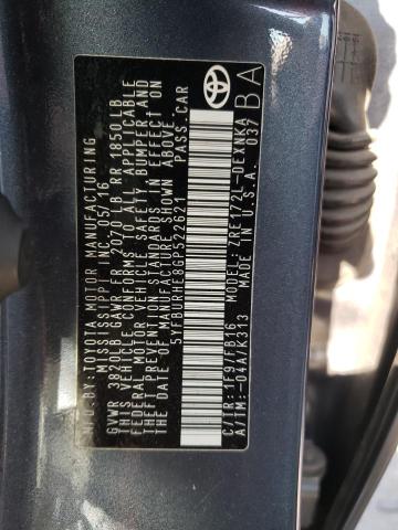 Photo 10 from auction – 2016 TOYOTA COROLLA L with VIN 5YFBURHE8GP522621