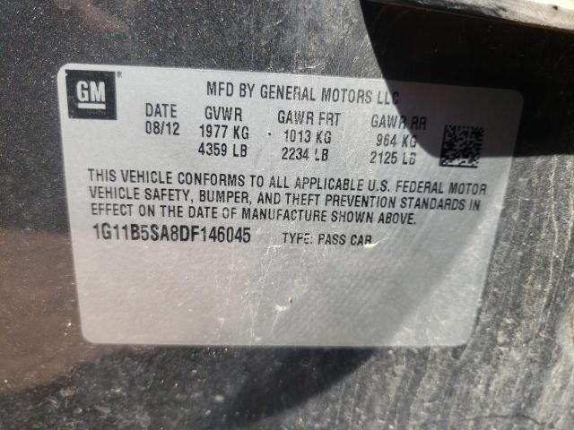 Photo 10 from auction – 2013 CHEVROLET MALIBU LS with VIN 1G11B5SA8DF146045