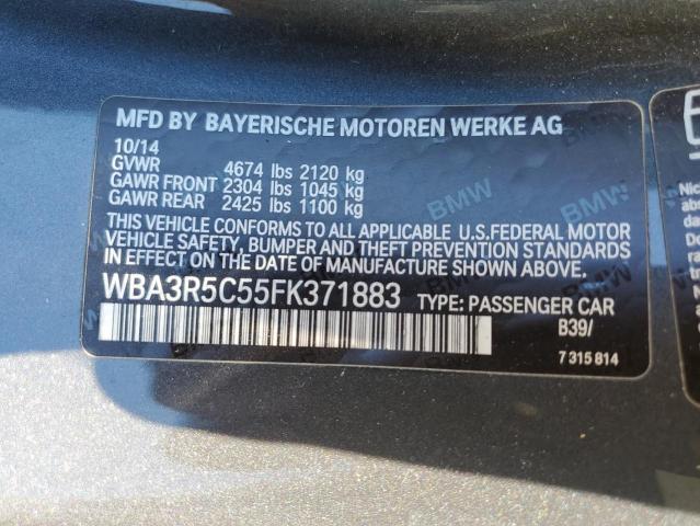 Photo 10 from auction – 2015 BMW 435 XI with VIN WBA3R5C55FK371883