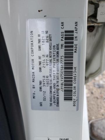 Photo 10 from auction – 2012 MAZDA 3 I with VIN JM1BL1V75C1617775