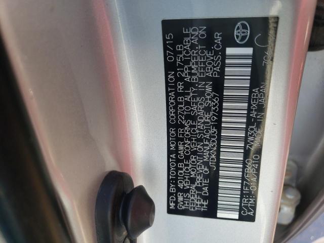 Photo 10 from auction – 2015 TOYOTA PRIUS with VIN JTDKN3DU3F1973367