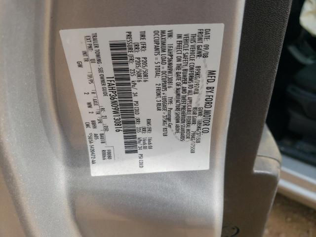Photo 10 from auction – 2009 FORD FOCUS SES with VIN 1FAHP36N09W130816
