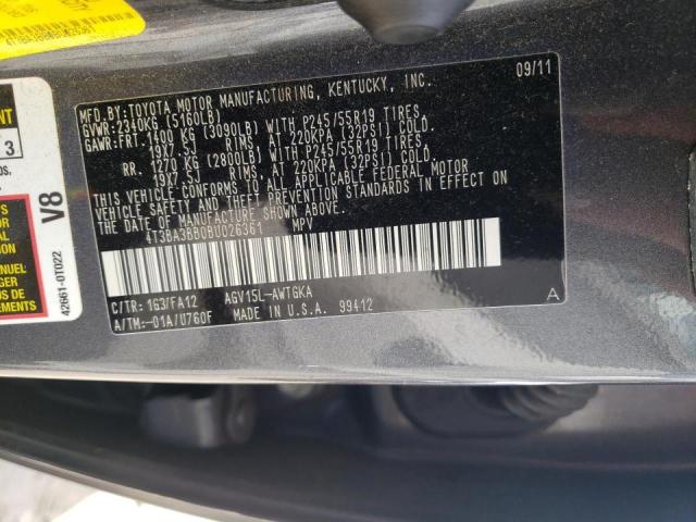 Photo 10 from auction – 2011 TOYOTA VENZA with VIN 4T3BA3BB0BU026361