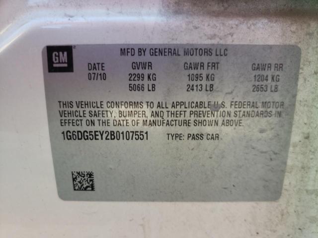 Photo 10 from auction – 2011 CADILLAC CTS LUXURY with VIN 1G6DG5EY2B0107551
