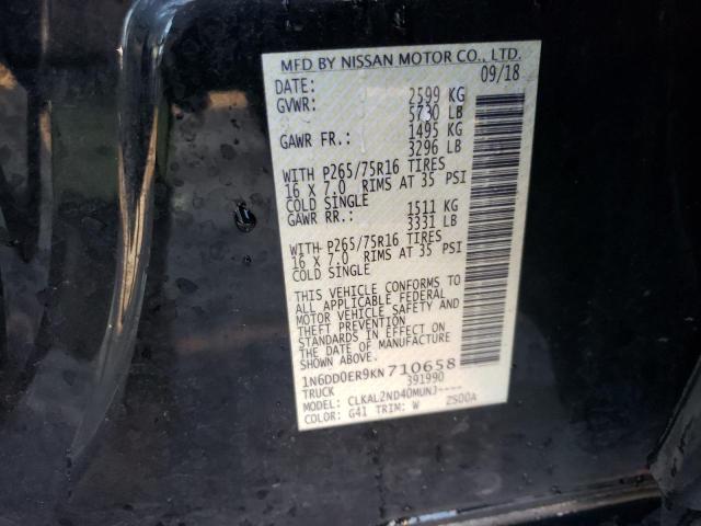 Photo 10 from auction – 2019 NISSAN FRONTIER S with VIN 1N6DD0ER9KN710658