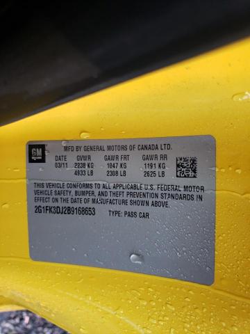 Photo 10 from auction – 2011 CHEVROLET CAMARO 2SS with VIN 2G1FK3DJ2B9168653
