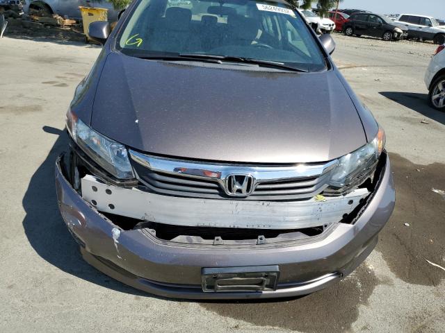 Photo 9 from auction – 2012 HONDA CIVIC LX with VIN 2HGFB2F52CH545363